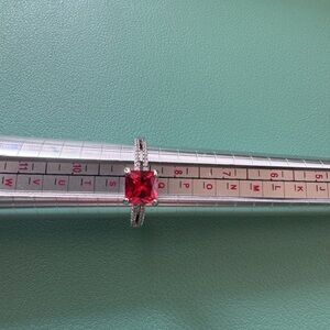 Fragrant Jewels Red and Silver NWOT Ring Size 9